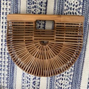 Cult Gaia Mini Ark Handbag- Natural